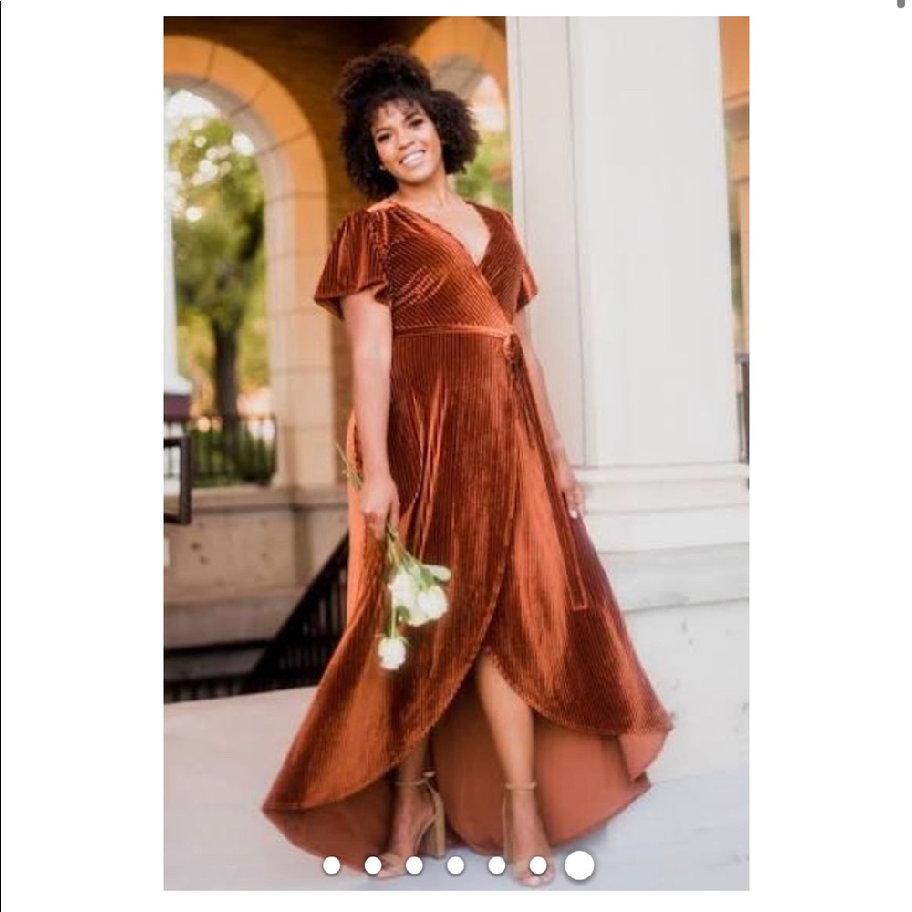 Baltic Born velvet wrap dress